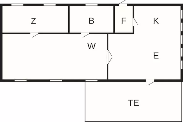 4 persoons vakantie huis in Østermarie-By Traum-Plattegrond