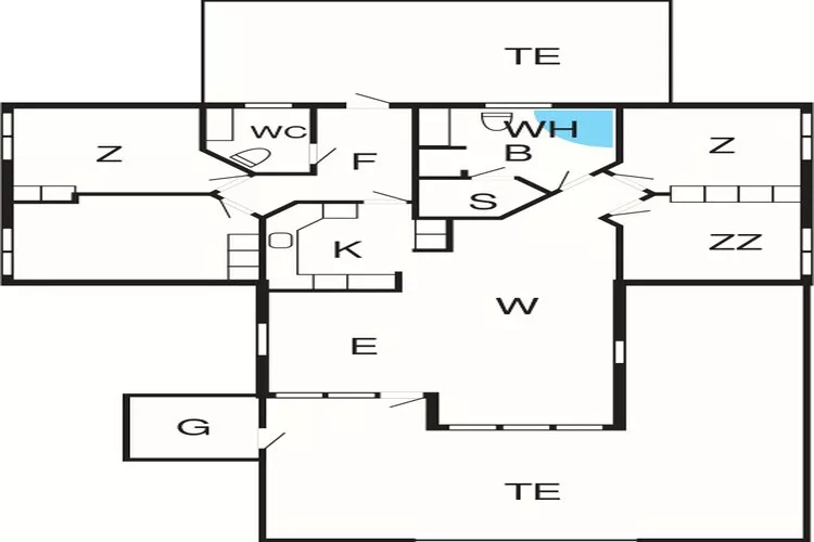 Modern Strandverblijf -- By Traum Ferienwohnungen-Plattegrond