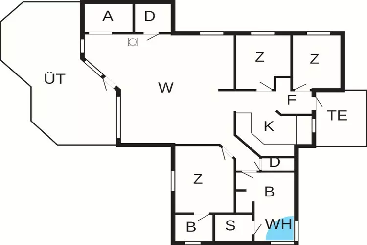 Strandgeluk in Kelstrup -- By Traum Ferienwohnungen-Plattegrond