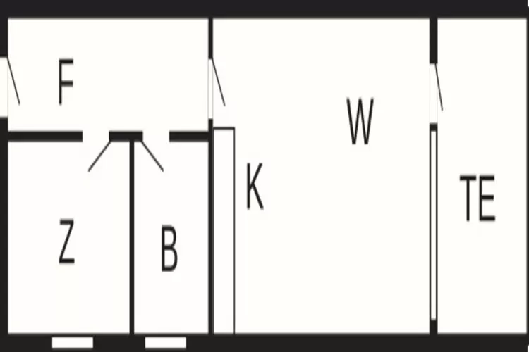2 room w/nature view-Plattegrond