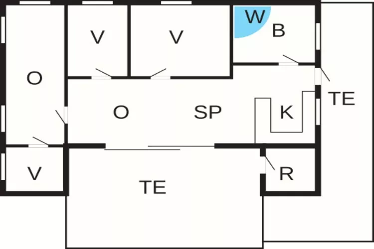 6 persoons vakantie huis in Løkken-By Traum-Plattegrond