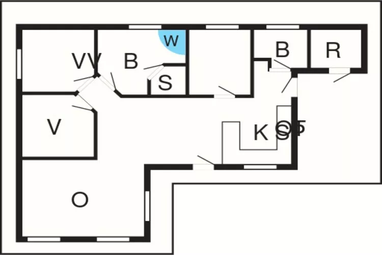6 persoons vakantie huis in Sjølund-By Traum-Plattegrond