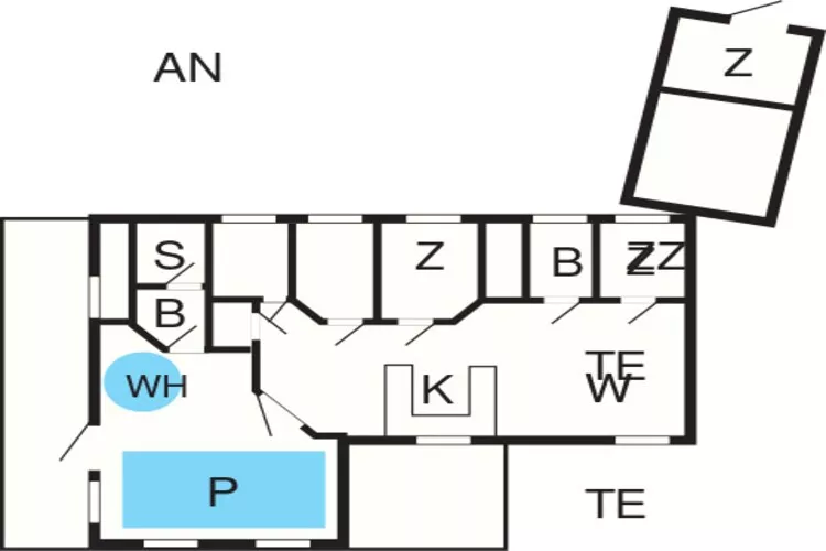 Zeezijde retraite met zwembad -- By Traum Ferienwohnungen-Plattegrond