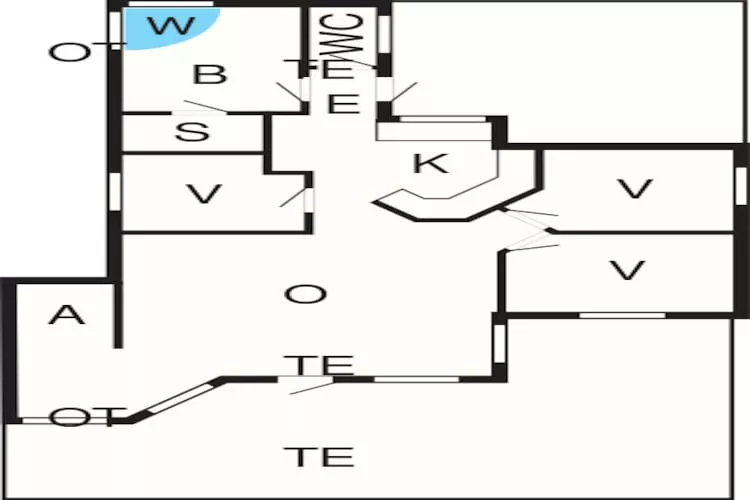 6 persoons vakantie huis in Væggerløse-Plattegrond