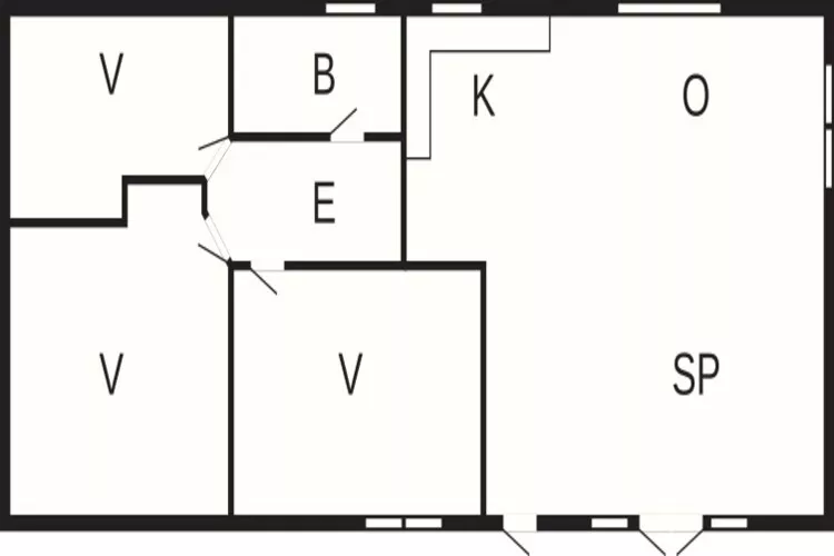 7 persoons vakantie huis in Kirke Hyllinge-Plattegrond