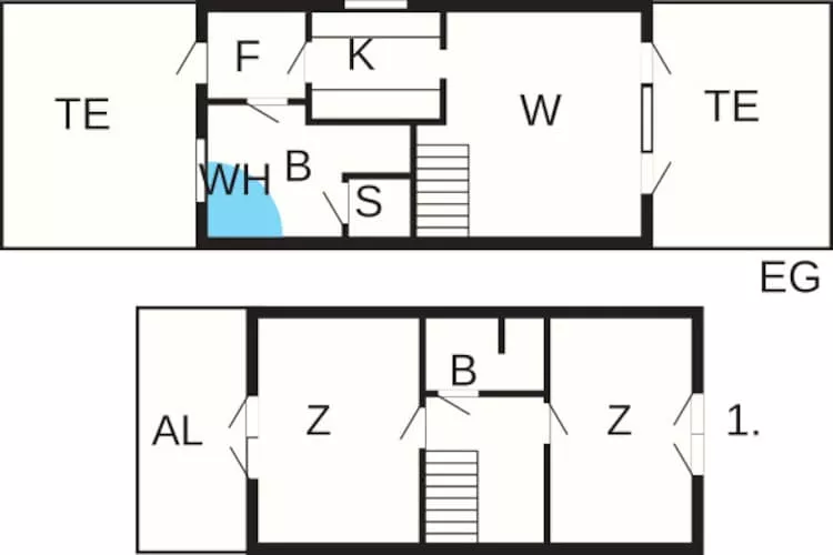 BLÅVANDHUS-Plattegrond
