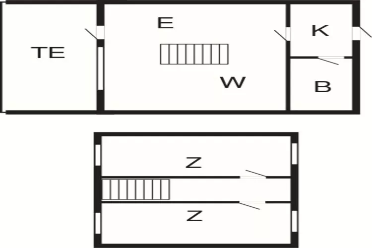 3 room-Plattegrond