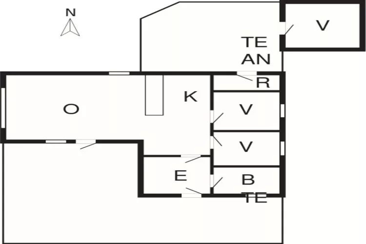 6 persoons vakantie huis in Vestervig-Plattegrond