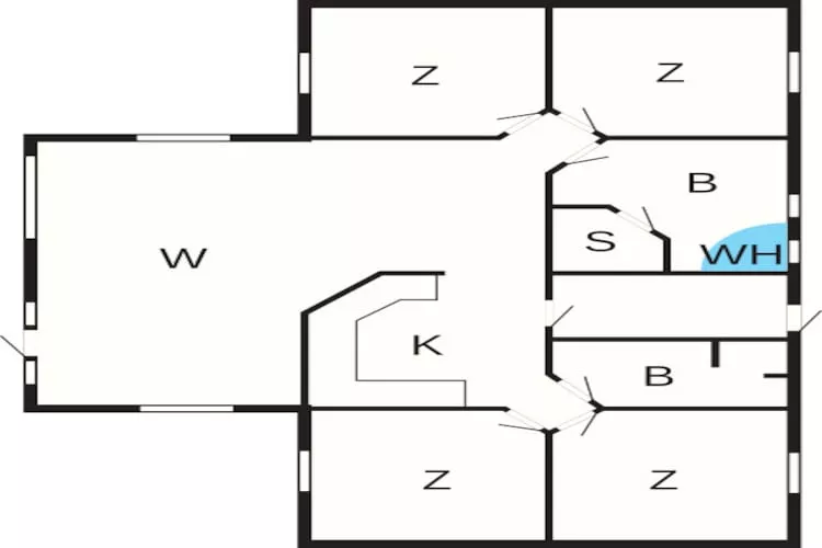Gezellig toevluchtsoord in Lojtland -- By Traum Ferienwohnungen-Plattegrond
