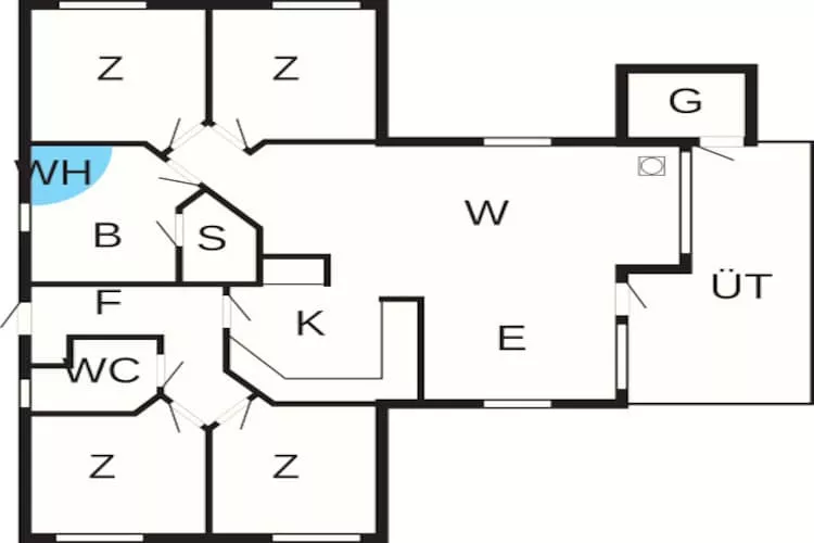 Luxe Spa Retreat in Bork -- By Traum Ferienwohnungen-Plattegrond