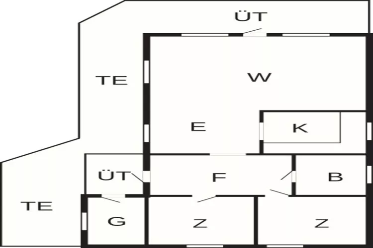 Kustparadijs in Graerup -- By Traum Ferienwohnungen-Plattegrond