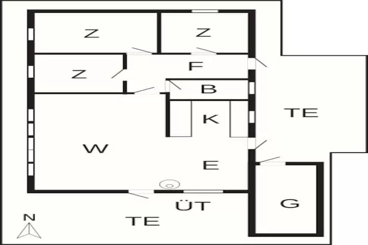 7 persoons vakantie huis in Knebel-By Traum-Plattegrond