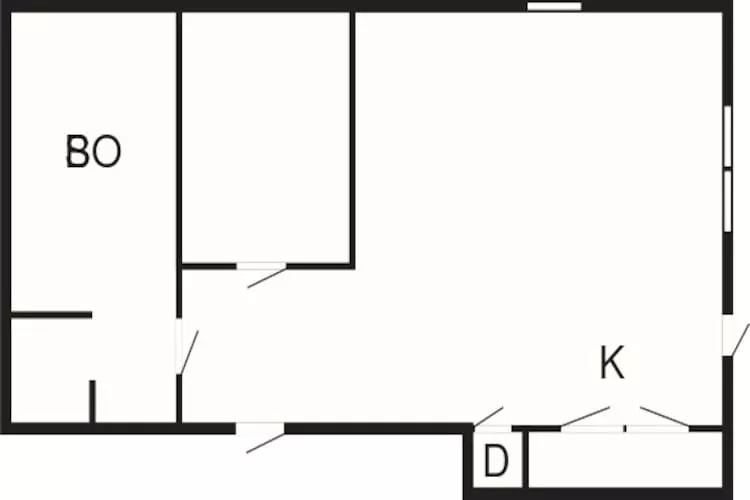 2 persoons vakantie huis in KUNGSHAMN-By Traum-Plattegrond
