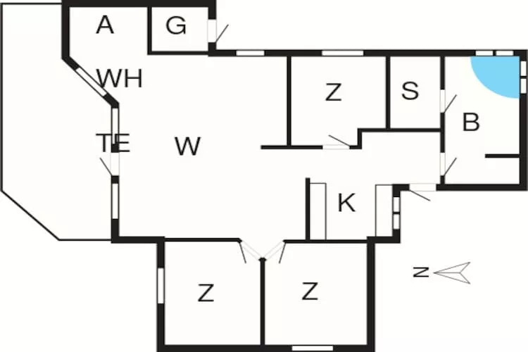 6 persoons vakantie huis in Humble-By Traum-Plattegrond