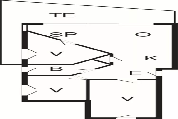 Appartement met uitzicht op de Oostzee-Plattegrond