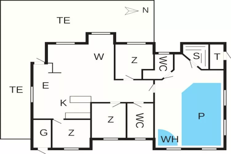 8 persoons vakantie huis in Hjørring-By Traum-Plattegrond
