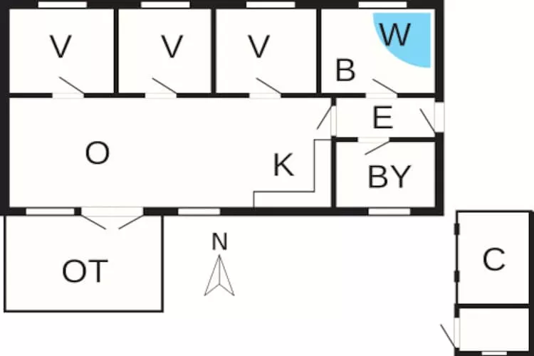 8 persoons vakantie huis in Rødby-By Traum-Plattegrond