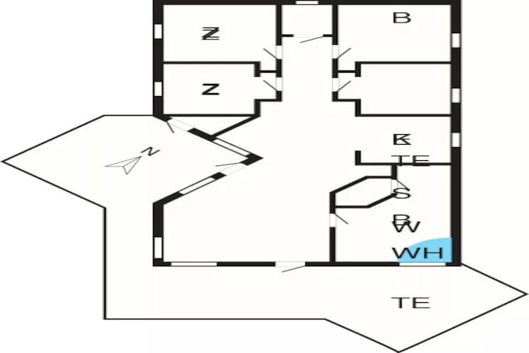 RØDKÆLKEN-Plattegrond