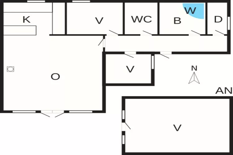 6 persoons vakantie huis in Knebel-By Traum-Plattegrond