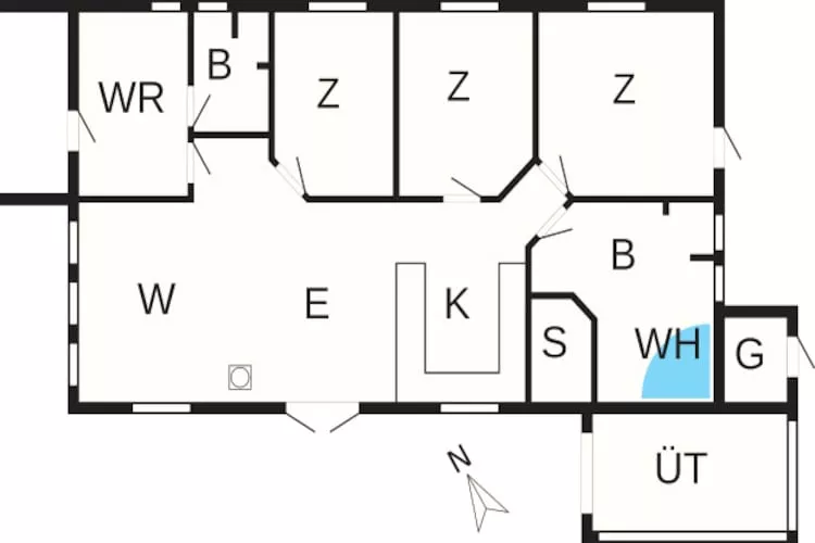 6 persoons vakantie huis in Hemmet-Plattegrond