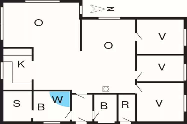 6 persoons vakantie huis in Millinge-Plattegrond
