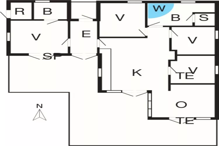8 persoons vakantie huis in Nysted-By Traum-Plattegrond