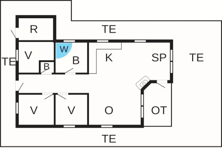Ruim toevluchtsoord met whirlpool -- By Traum Ferienwohnungen-Plattegrond
