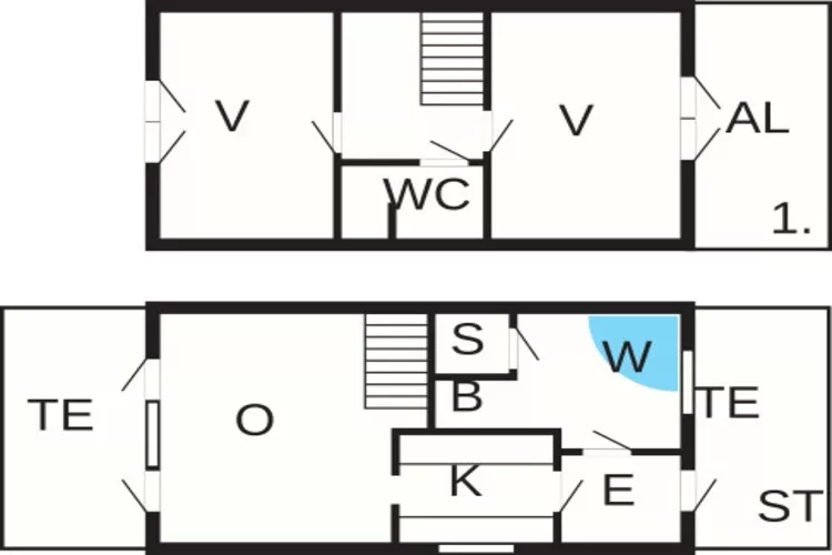 BLÅVANDHUS-Plattegrond