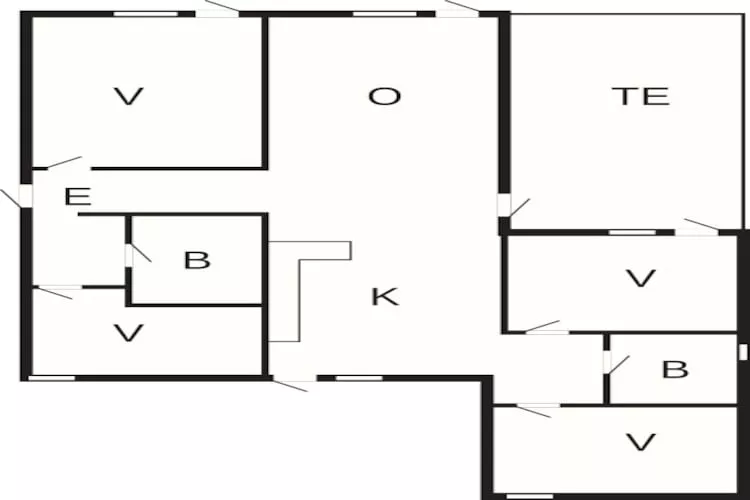 Kustparadijs in oster Hurup -- By Traum Ferienwohnungen-Plattegrond