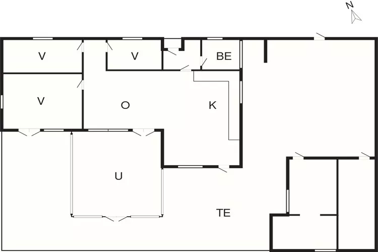 Strandoase in Grena -- By Traum Ferienwohnungen-Plattegrond