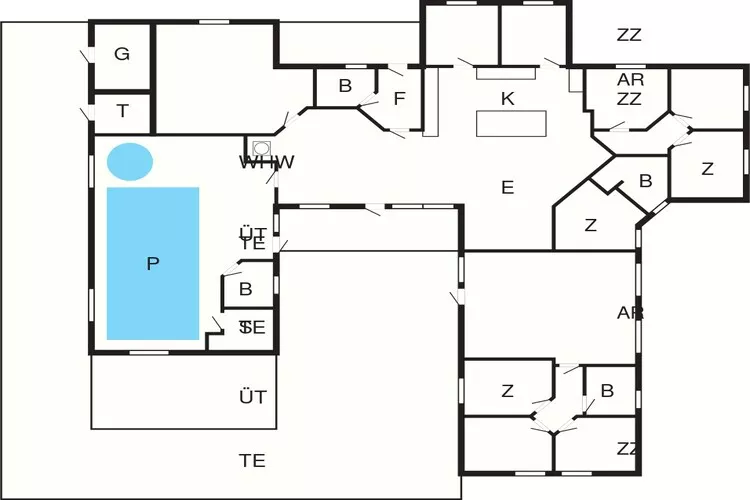 Luxe retraite met zwembad -- By Traum Ferienwohnungen-Plattegrond