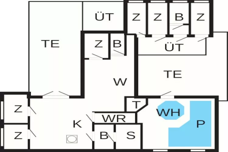 18 persoons vakantie huis in Rømø-By Traum-Plattegrond