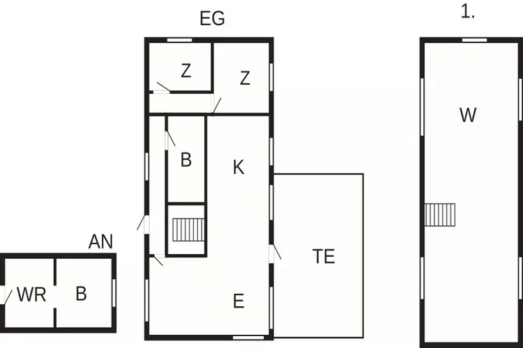 Kustcharme in Baring -- By Traum Ferienwohnungen-Plattegrond