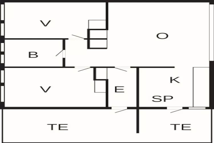 3 room w/seaview,House-Plattegrond