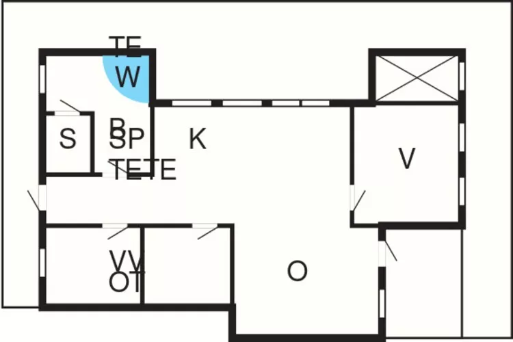 8 persoons vakantie huis in Vestervig-Plattegrond