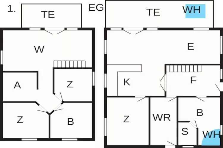10 persoons vakantie huis in Bagenkop-Plattegrond