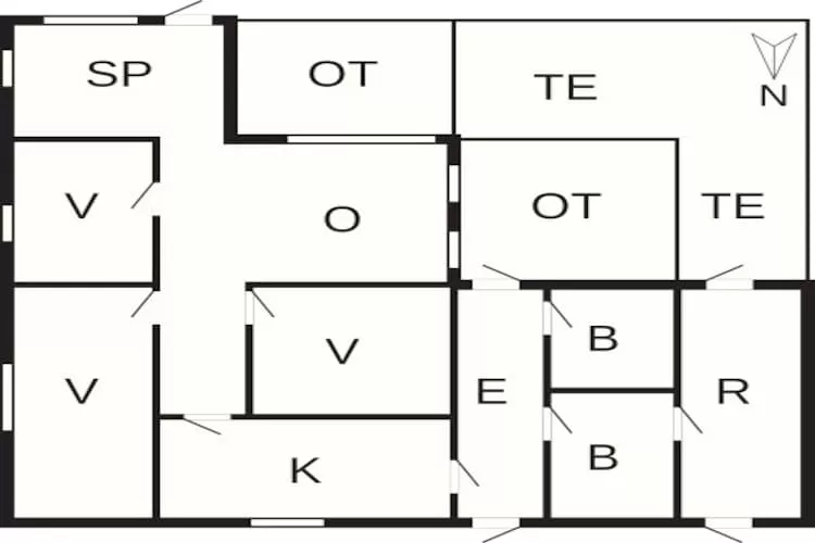 Strandparadijs in Marielyst -- By Traum Ferienwohnungen-Plattegrond