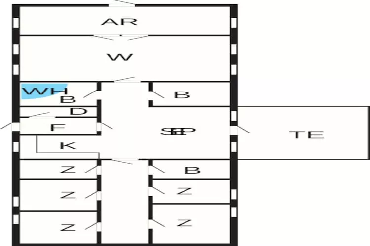 16 persoons vakantie huis in Brovst-By Traum-Plattegrond