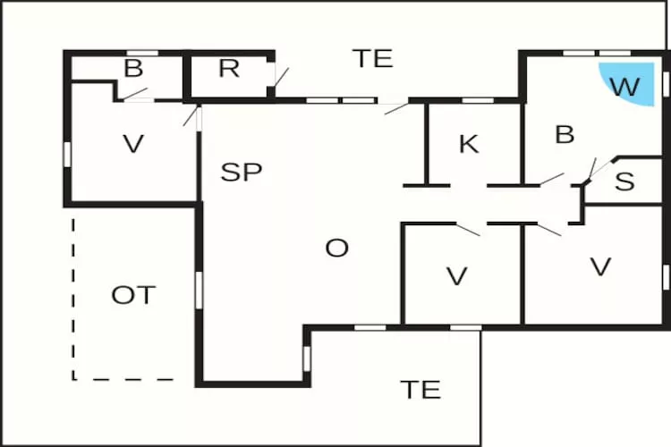 Luxe retraite Tranum Strand -- By Traum Ferienwohnungen-Plattegrond
