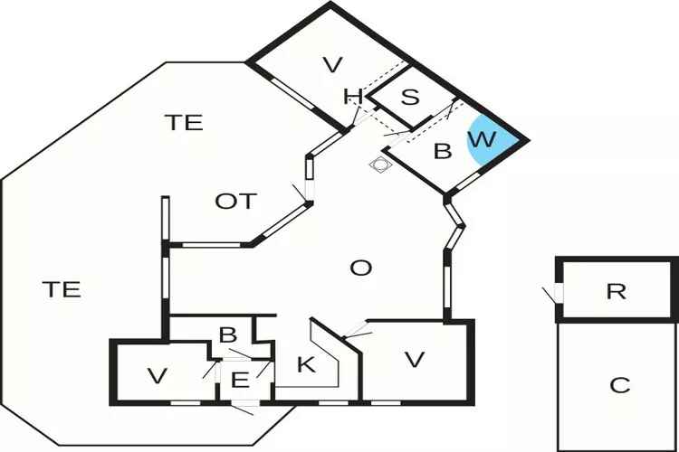 Moderne retraite met sauna -- By Traum Ferienwohnungen-Plattegrond