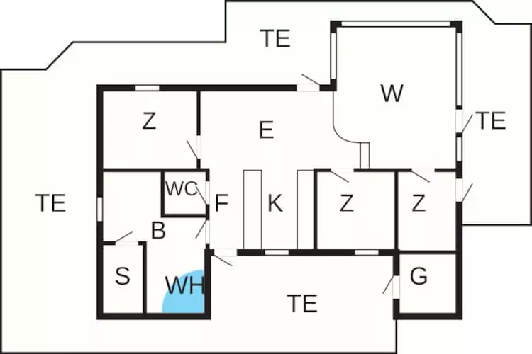 6 persoons vakantie huis in Løkken-By Traum-Plattegrond