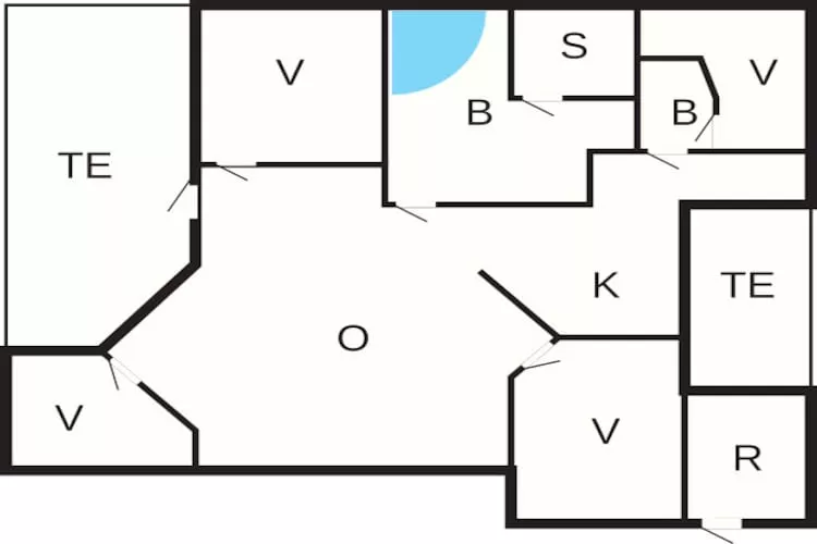 Rustig toevluchtsoord in Mommark -- By Traum Ferienwohnungen-Plattegrond