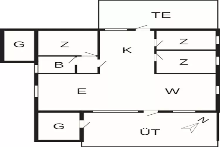 Sfeervolle retraite in Marielyst -- By Traum Ferienwohnungen-Plattegrond