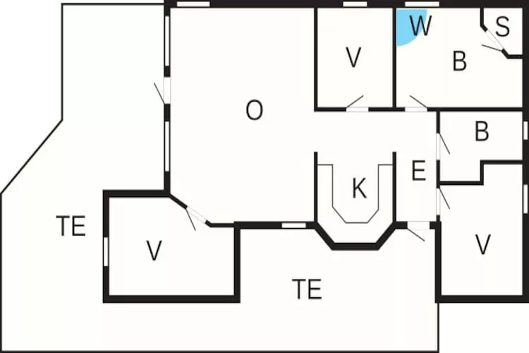 8 persoons vakantie huis in Løkken-Plattegrond