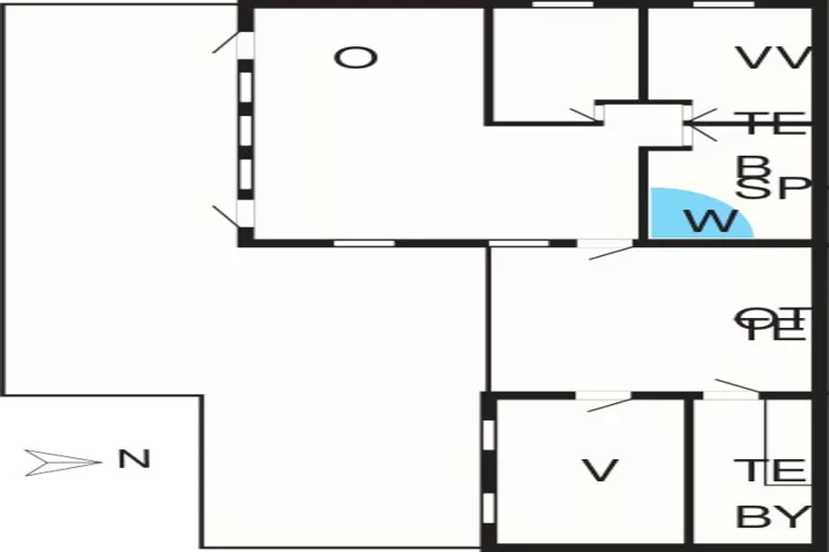 6 persoons vakantie huis in Nysted-By Traum-Plattegrond