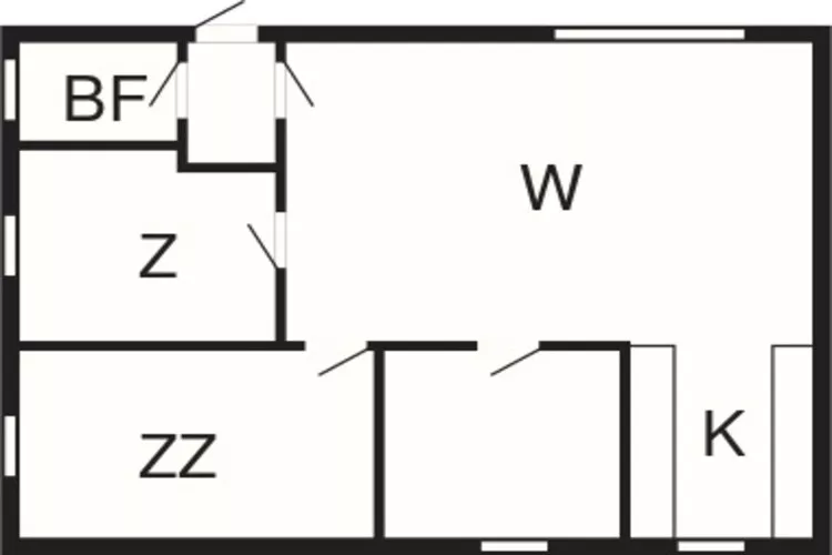 4 room,-Plattegrond