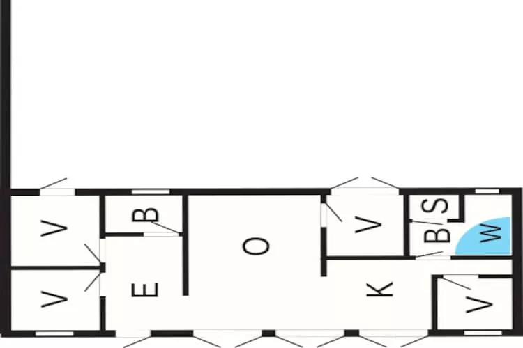 Schilderachtig toevluchtsoord in Boddum -- By Traum Ferienwohnungen-Plattegrond