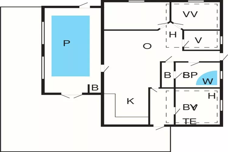 12 persoons vakantie huis in Egå-By Traum-Plattegrond