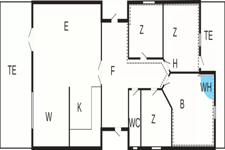 Licht familiehuis bij Kelstrup Strand-Plattegrond