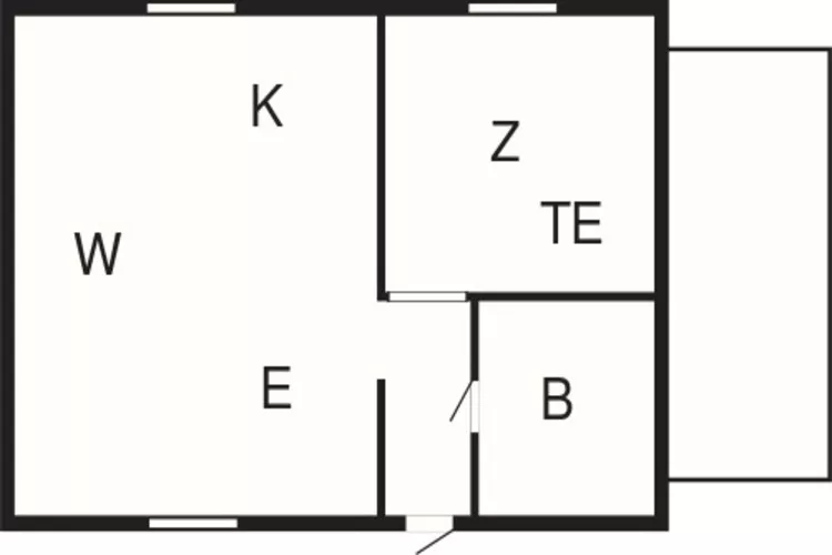 4 persoons vakantie huis in HOVA-By Traum-Plattegrond